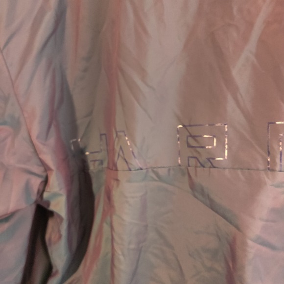 Adidas Pullover 1/4 Zip Windbreaker Jacket Iridescent Color Shift Women's Size S - Picture 9 of 15